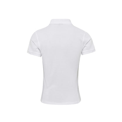 White - Back - Premier Womens-Ladies Coolchecker Plus Piqu Polo With CoolPlus