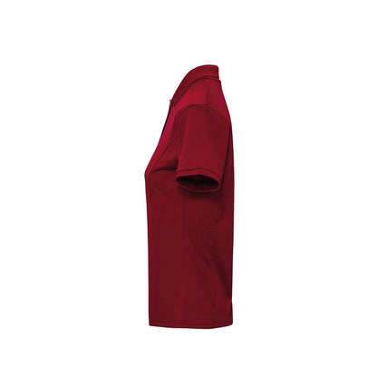 Burgundy - Side - Premier Womens-Ladies Coolchecker Plus Piqu Polo With CoolPlus