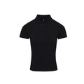 Black - Front - Premier Womens-Ladies Coolchecker Plus Piqu Polo With CoolPlus