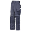 Navy-Black - Front - Snickers Mens DuraTwill Craftsmen Non Holster Trousers