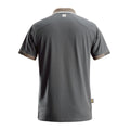 Steel Grey - Back - Snickers Mens AllroundWork 37.5 Tech Short Sleeve Polo Shirt