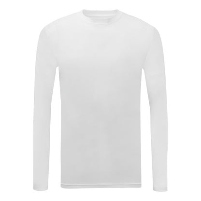 White - Front - TriDri Mens Performance Baselayer Top