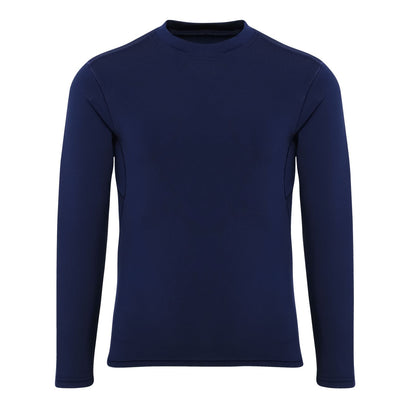 Navy - Front - TriDri Childrens Boys Performance Baselayer Top