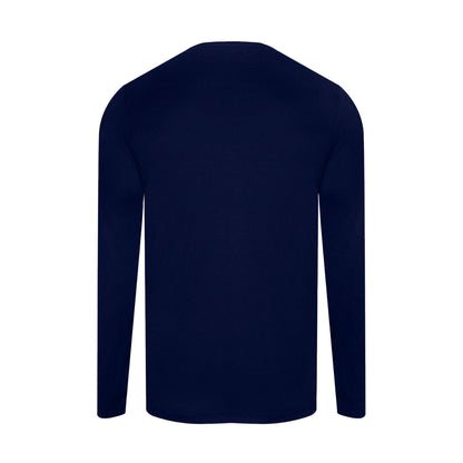 Navy - Back - TriDri Childrens Boys Performance Baselayer Top