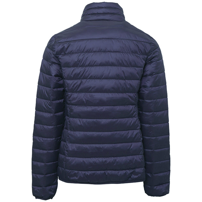 Navy - Back - 2786 Womens-Ladies Terrain Long Sleeves Padded Jacket