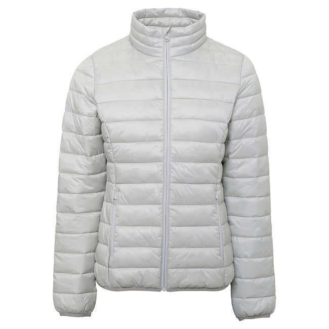 Silver - Front - 2786 Womens-Ladies Terrain Long Sleeves Padded Jacket