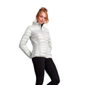 Silver - Back - 2786 Womens-Ladies Terrain Long Sleeves Padded Jacket