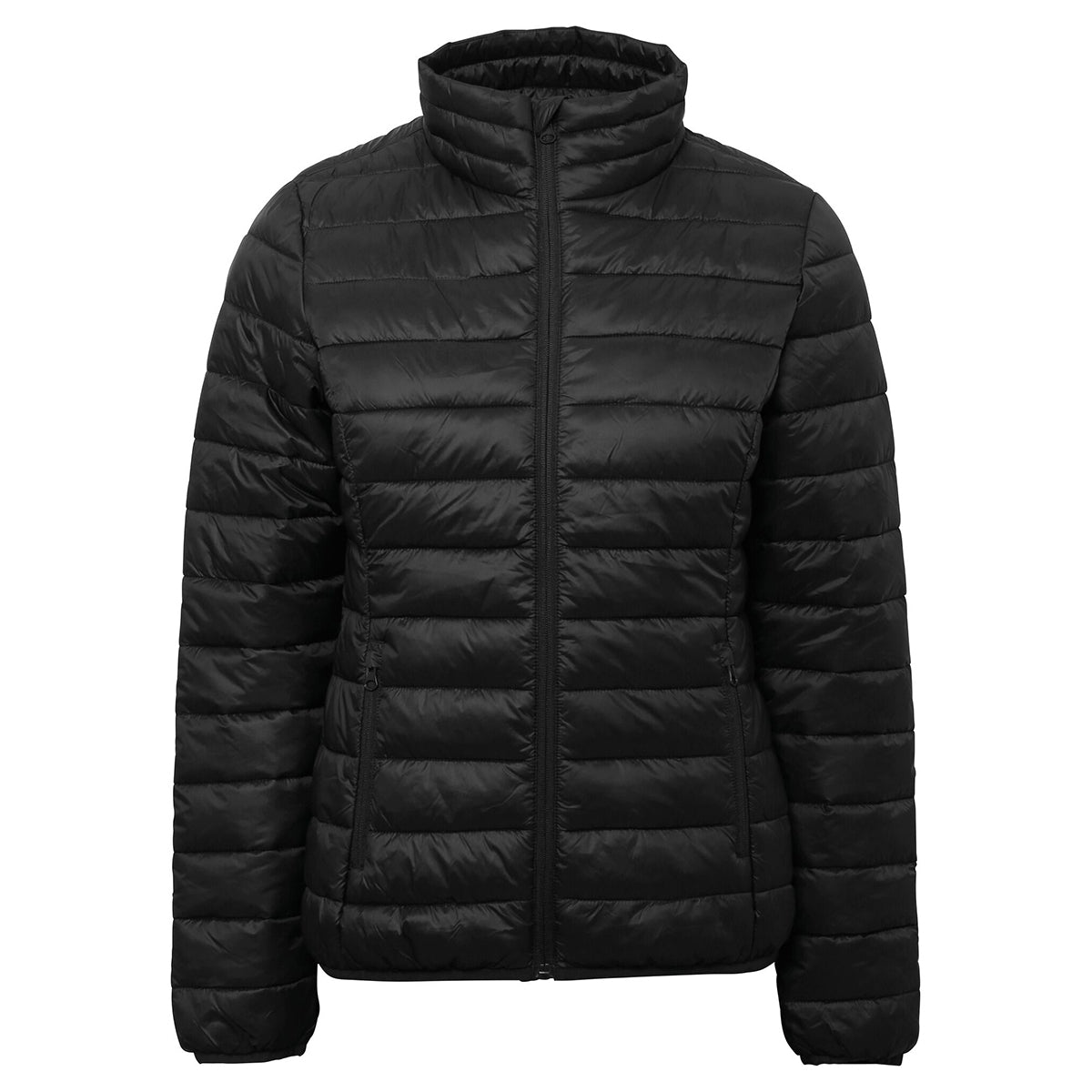 Black - Front - 2786 Womens-Ladies Terrain Long Sleeves Padded Jacket