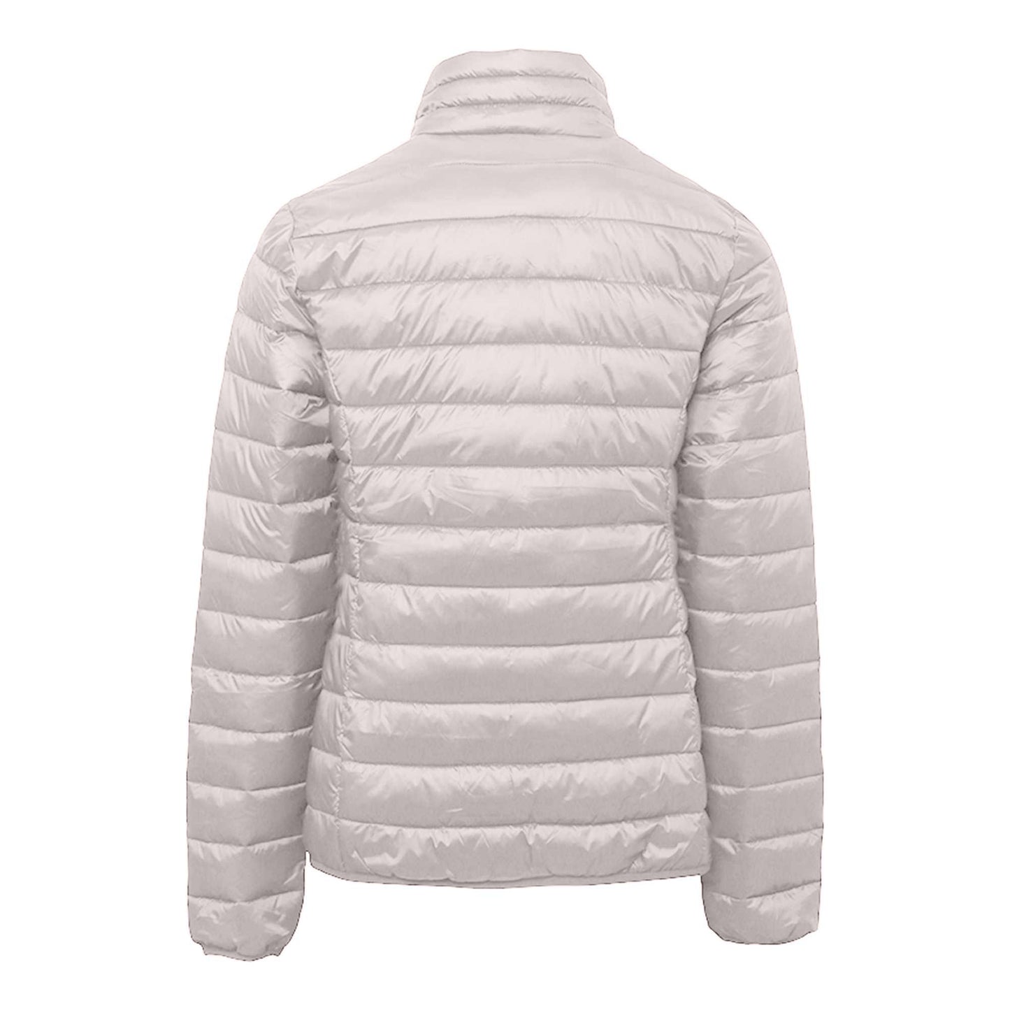 Oyster White - Back - 2786 Womens-Ladies Terrain Long Sleeves Padded Jacket