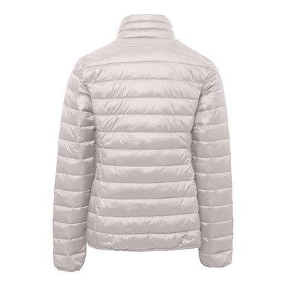 Oyster White - Back - 2786 Womens-Ladies Terrain Long Sleeves Padded Jacket