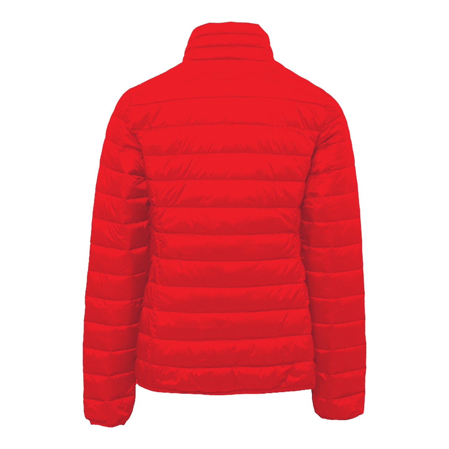 Red - Back - 2786 Womens-Ladies Terrain Long Sleeves Padded Jacket