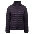 Aubergine - Front - 2786 Womens-Ladies Terrain Long Sleeves Padded Jacket