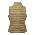 Khaki - Back - 2786 Womens-Ladies Terrain Sleeveless Padded Gilet