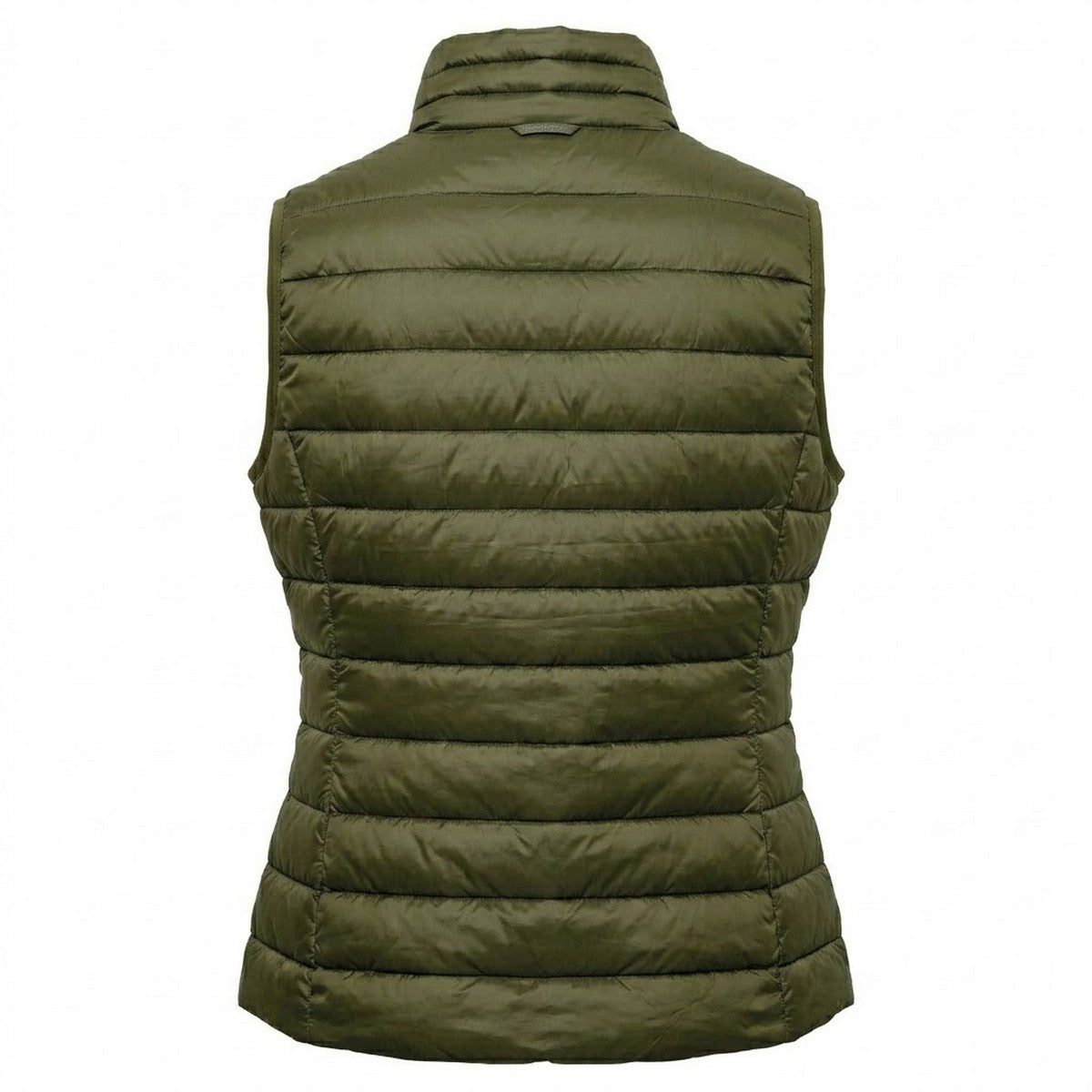 Olive - Back - 2786 Womens-Ladies Terrain Sleeveless Padded Gilet