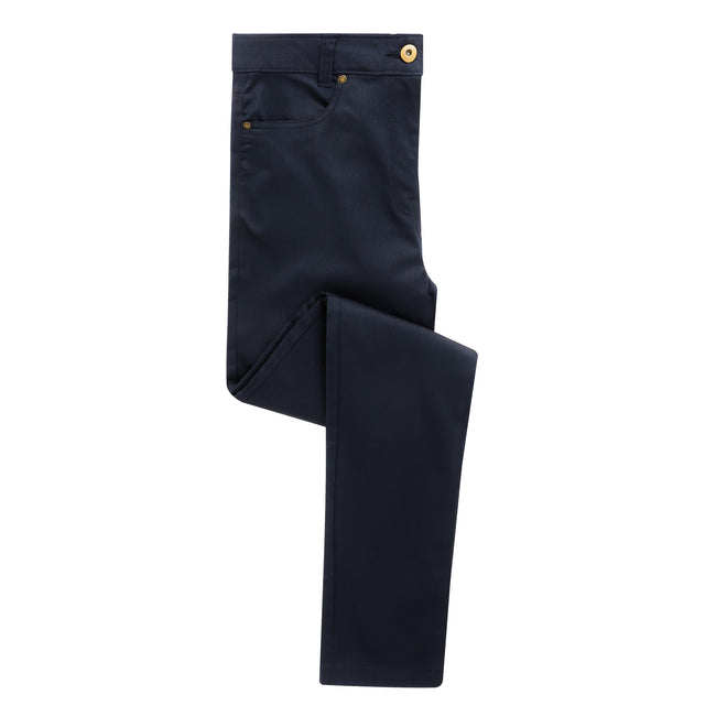 Navy - Front - Premier Womens-Ladies Performance Chinos