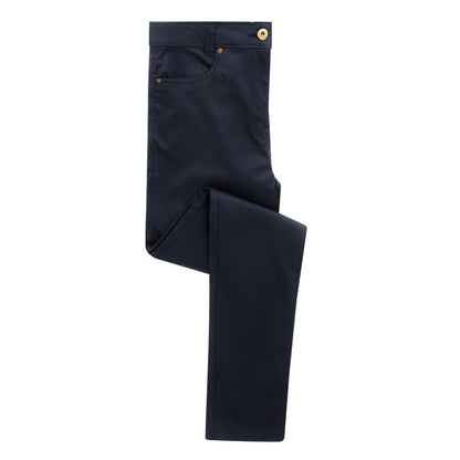 Navy - Front - Premier Womens-Ladies Performance Chinos