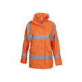 Orange - Front - Yoko Womens-Ladies Hi-Vis Executive Jacket