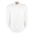 White - Front - Kustom Kit Mens Workplace Long Sleeve Oxford Shirt