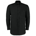 Black - Front - Kustom Kit Mens Workplace Long Sleeve Oxford Shirt