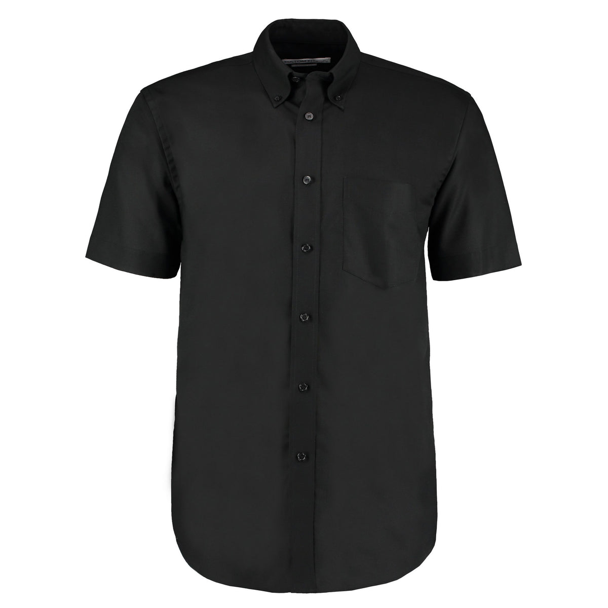 Black - Front - Kustom Kit Mens Workplace Short Sleeve Oxford Shirt
