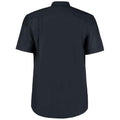 French Navy - Back - Kustom Kit Mens Workplace Short Sleeve Oxford Shirt