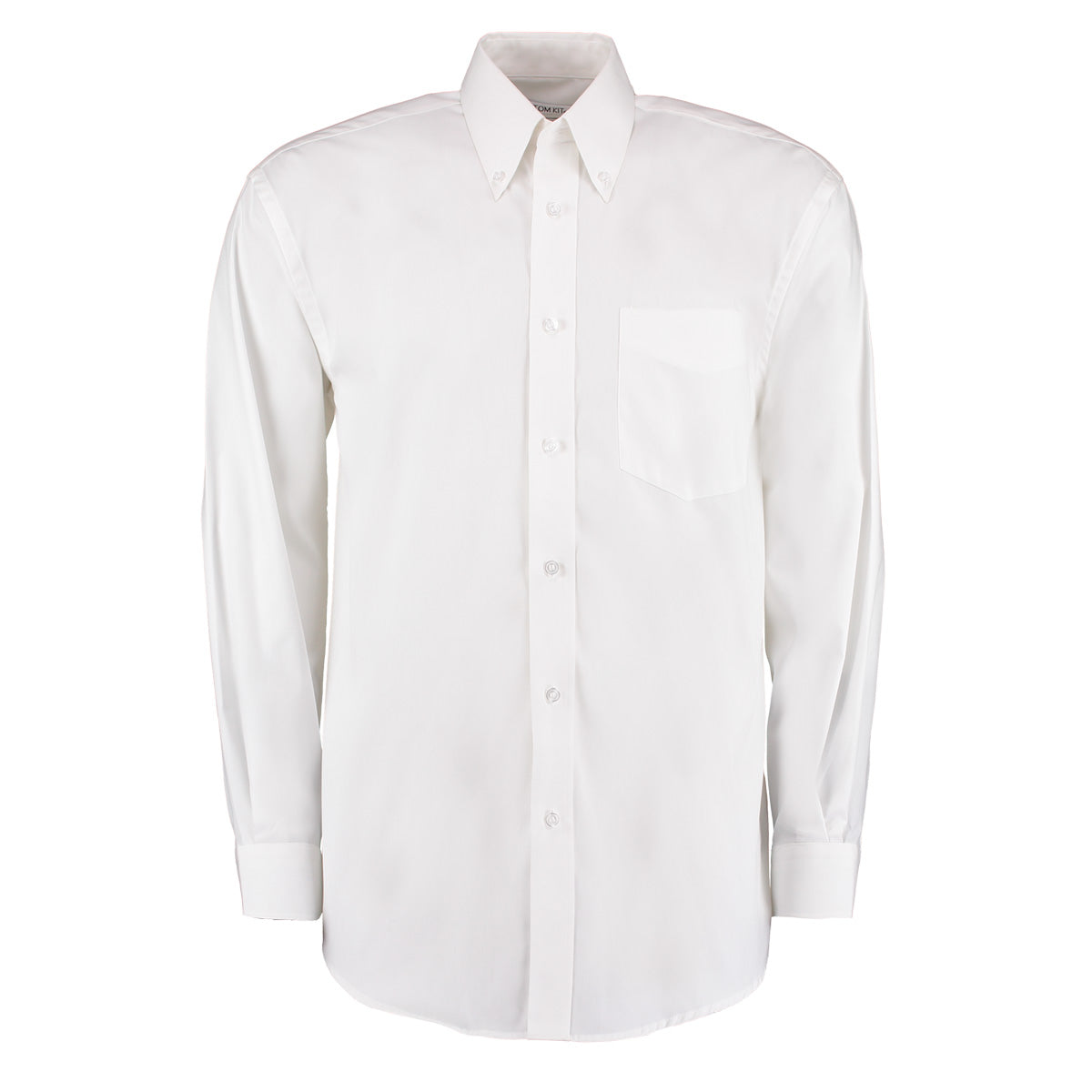 White - Front - Kustom Kit Mens Corporate Long Sleeve Oxford Shirt