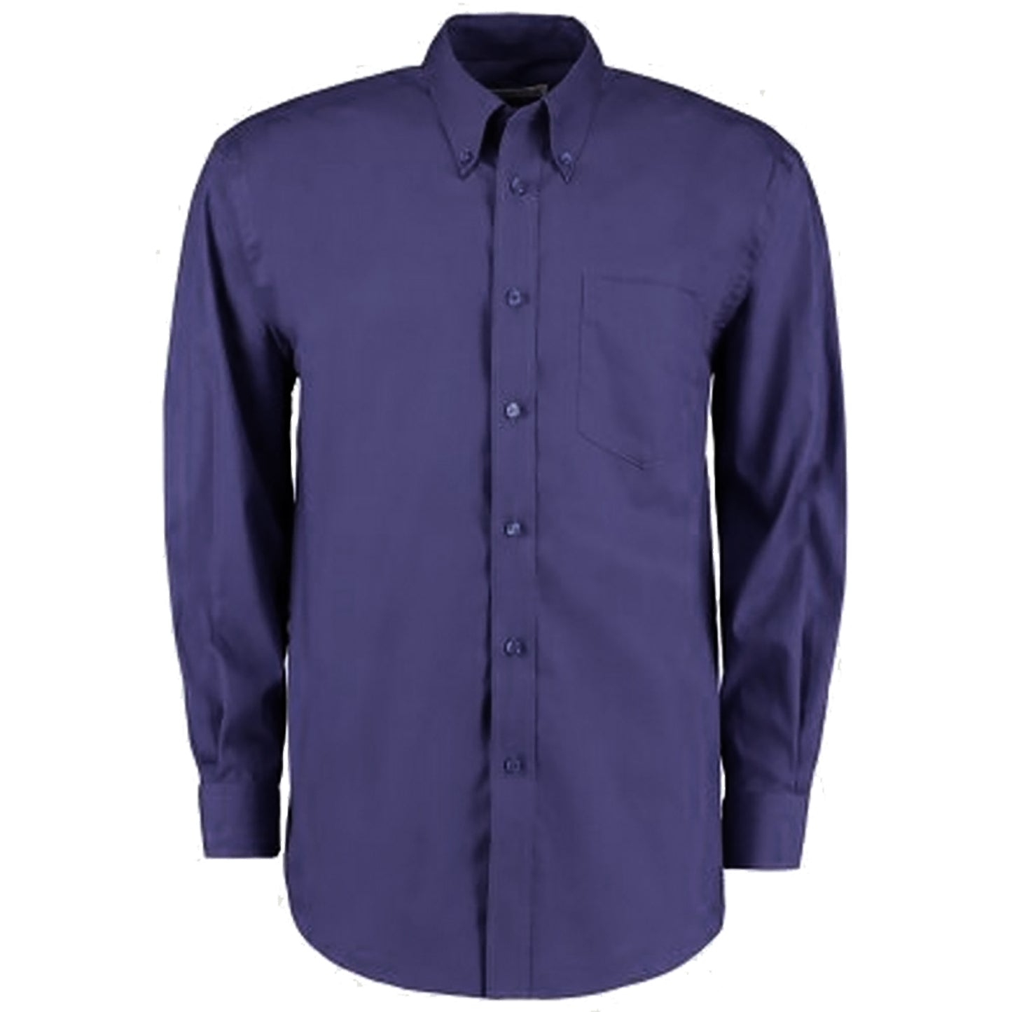 Midnight Navy - Front - Kustom Kit Mens Corporate Long Sleeve Oxford Shirt