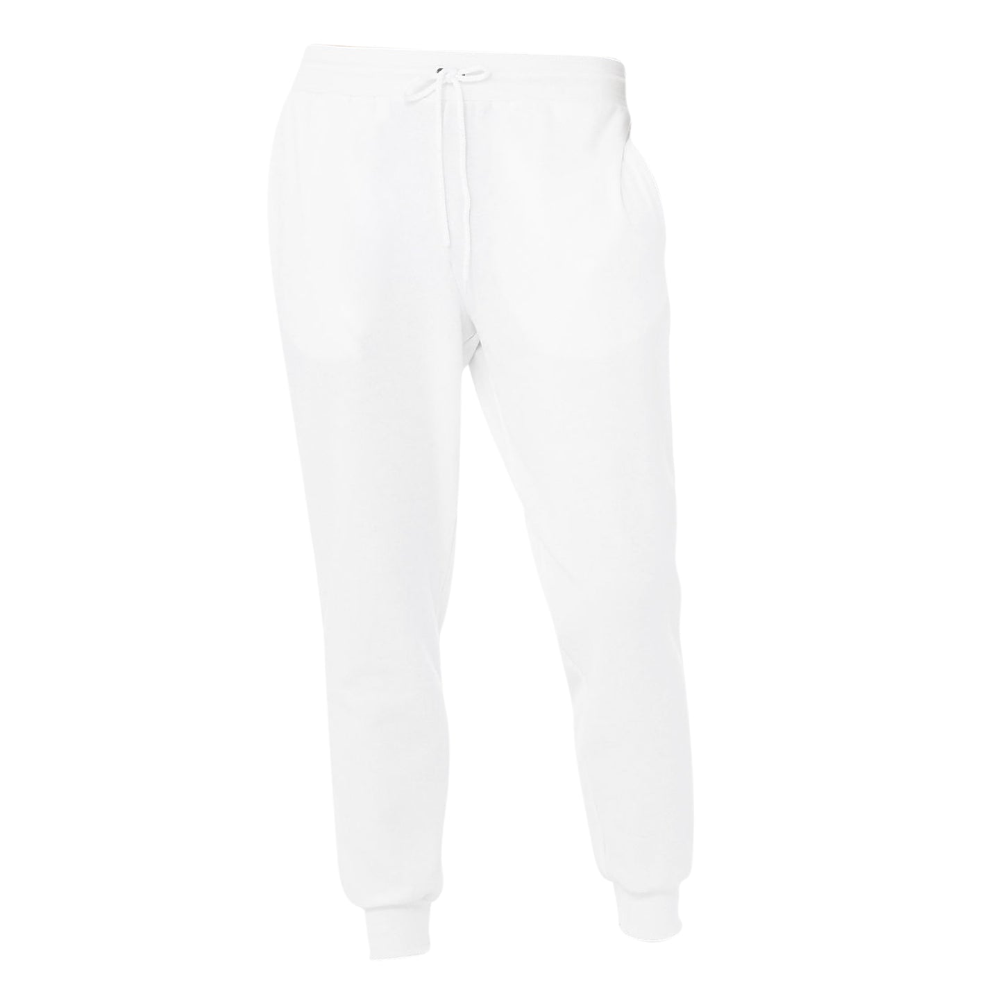 White - Front - Bella + Canvas Unisex Adults Jogger Sweatpants