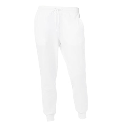 White - Front - Bella + Canvas Unisex Adults Jogger Sweatpants