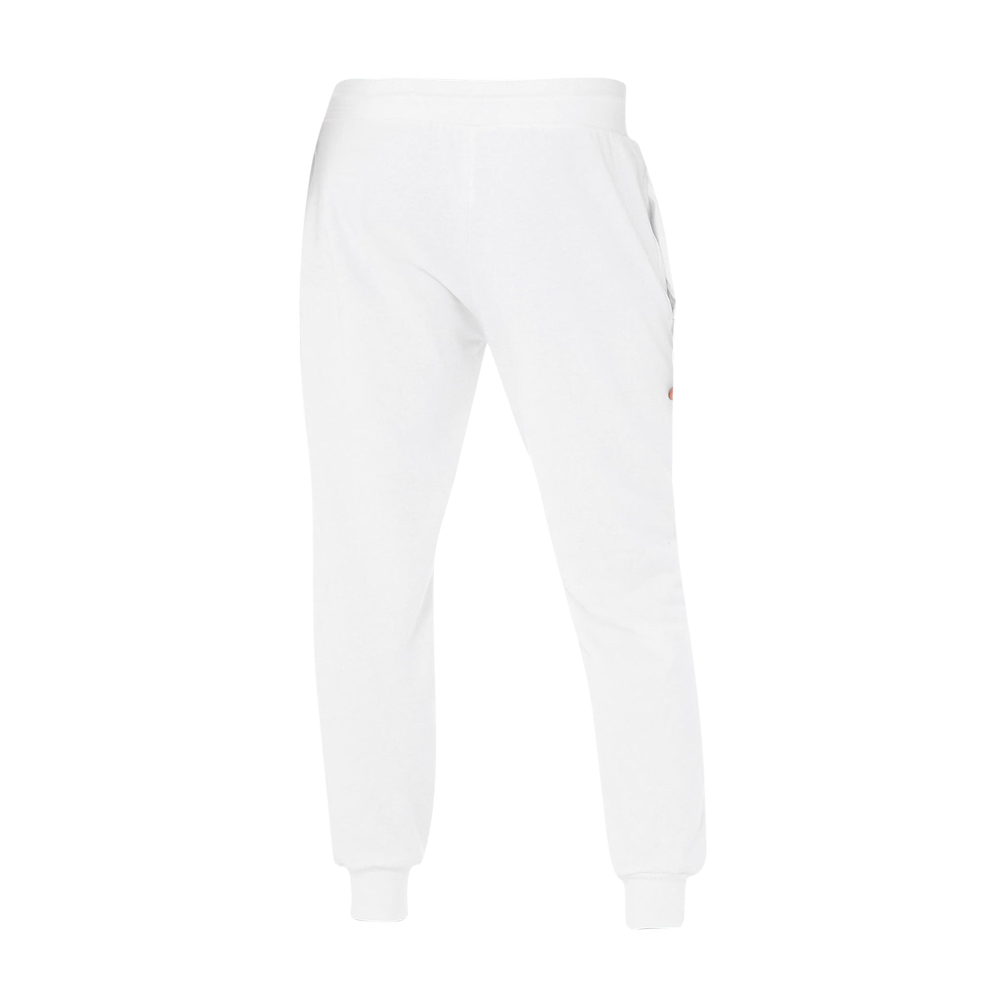White - Back - Bella + Canvas Unisex Adults Jogger Sweatpants