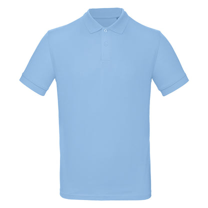 Sky Blue - Front - B&C Collection Mens Inspire Polo Shirt
