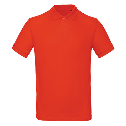 Fire Red - Front - B&C Collection Mens Inspire Polo Shirt