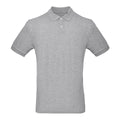 Heather Grey - Front - B&C Collection Mens Inspire Polo Shirt