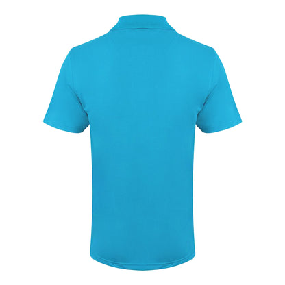 Turquoise - Back - Henbury Mens Coolplus® Pique Polo Shirt