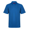 Mid Blue - Front - Henbury Mens Coolplus® Pique Polo Shirt
