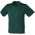 Bottle - Front - Henbury Mens Coolplus® Pique Polo Shirt