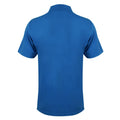 Mid Blue - Back - Henbury Mens Coolplus® Pique Polo Shirt