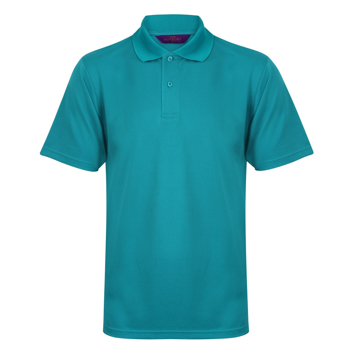 Bright Jade - Front - Henbury Mens Coolplus® Pique Polo Shirt