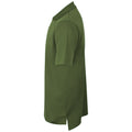 Olive - Side - Henbury Mens Coolplus® Pique Polo Shirt