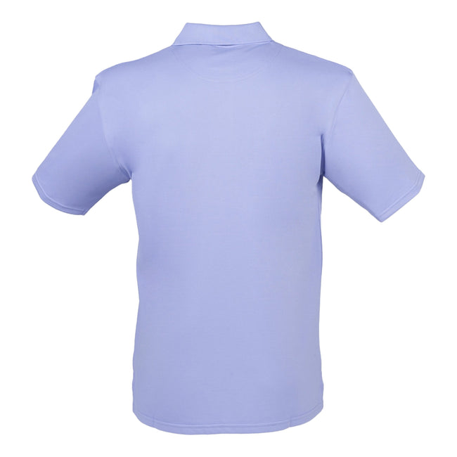 Lavender - Back - Henbury Mens Coolplus® Pique Polo Shirt