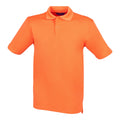 Burnt Orange - Front - Henbury Mens Coolplus® Pique Polo Shirt