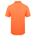 Burnt Orange - Back - Henbury Mens Coolplus® Pique Polo Shirt