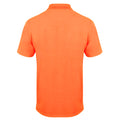 Burnt Orange - Back - Henbury Mens Coolplus® Pique Polo Shirt