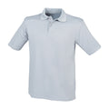 Silver Grey - Front - Henbury Mens Coolplus® Pique Polo Shirt