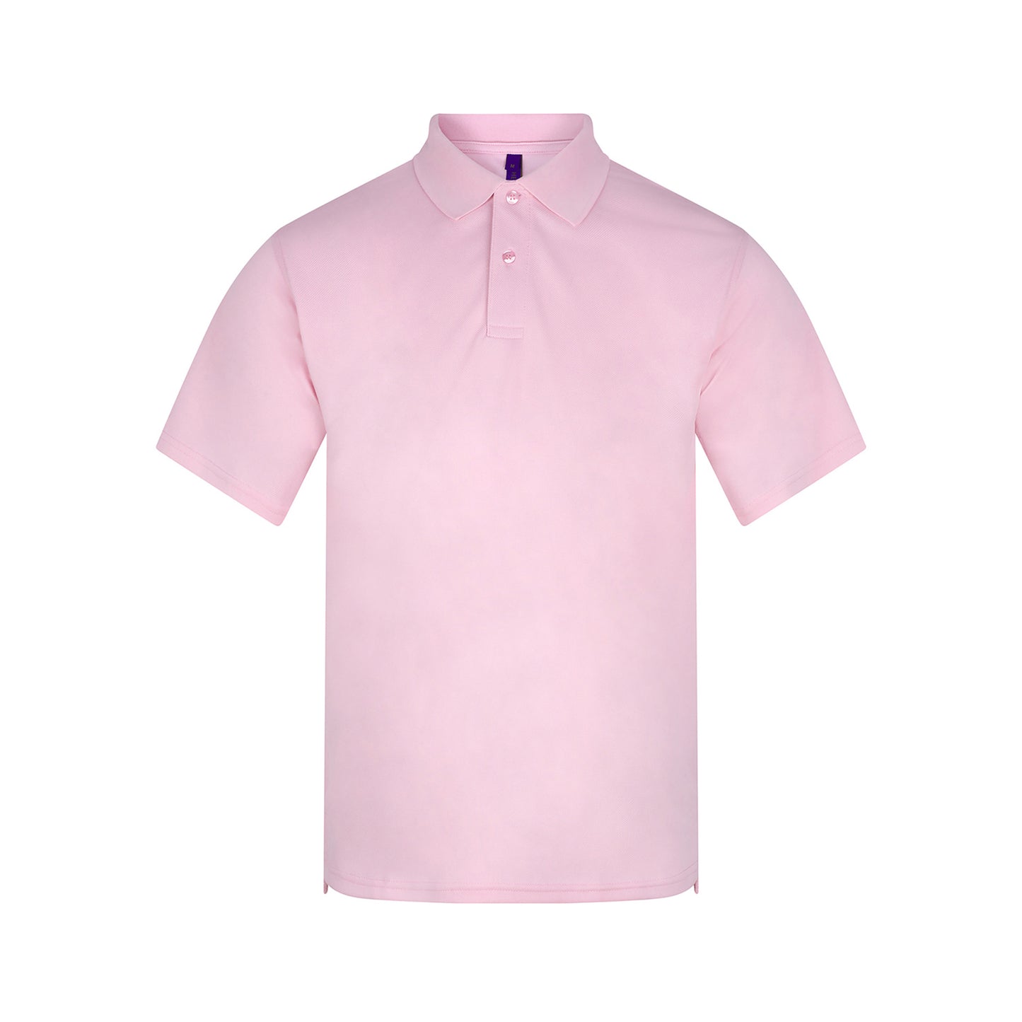 Baby Pink - Front - Henbury Mens Coolplus® Pique Polo Shirt