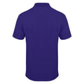 Bright Purple - Back - Henbury Mens Coolplus® Pique Polo Shirt