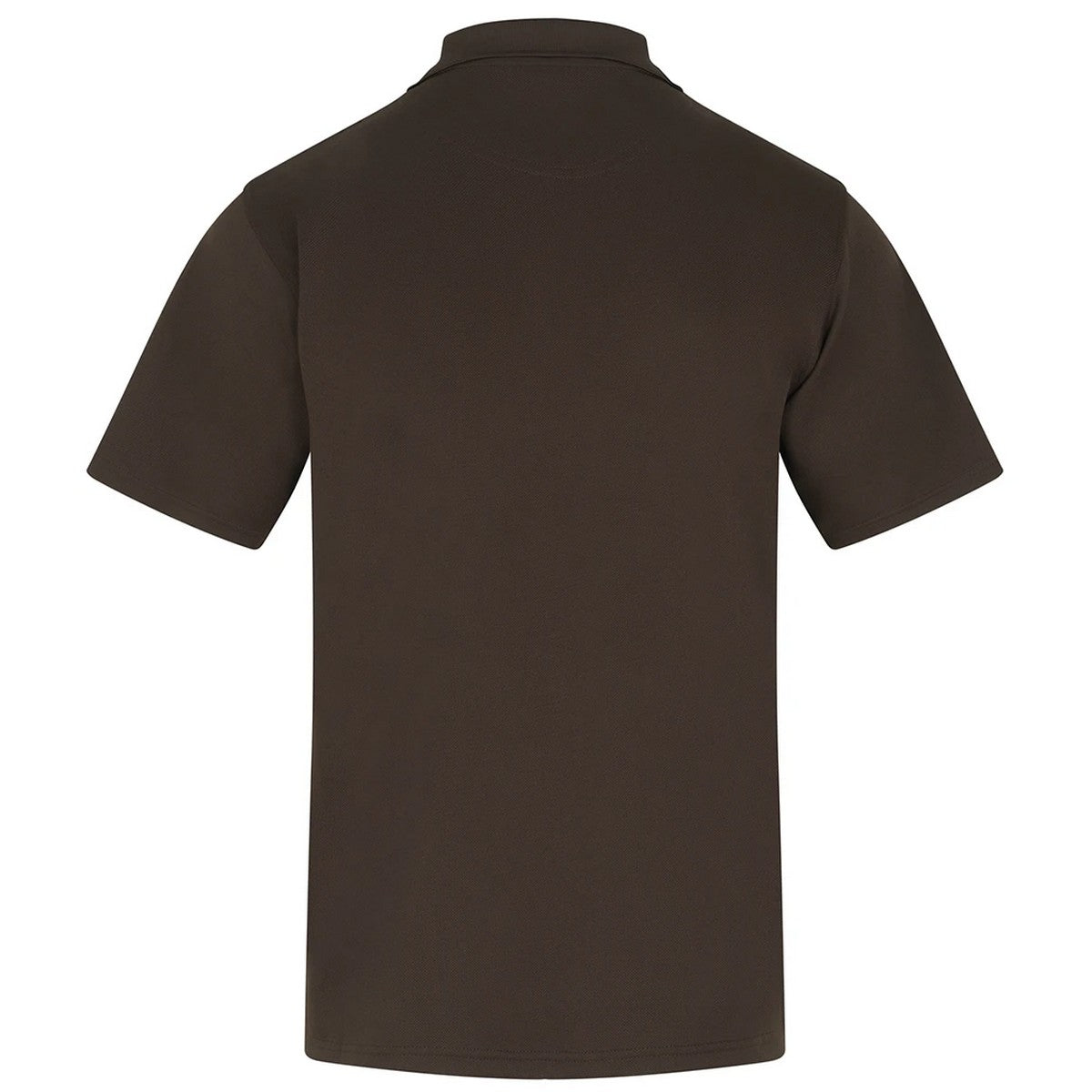 Chocolate - Back - Henbury Mens Coolplus® Pique Polo Shirt