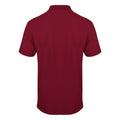Burgundy - Back - Henbury Mens Coolplus® Pique Polo Shirt