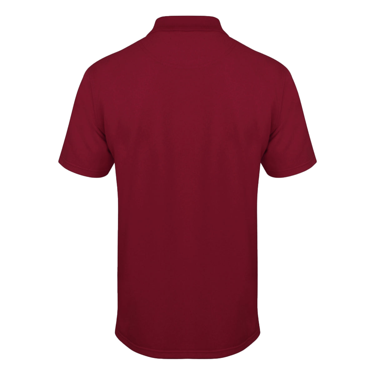 Burgundy - Back - Henbury Mens Coolplus® Pique Polo Shirt