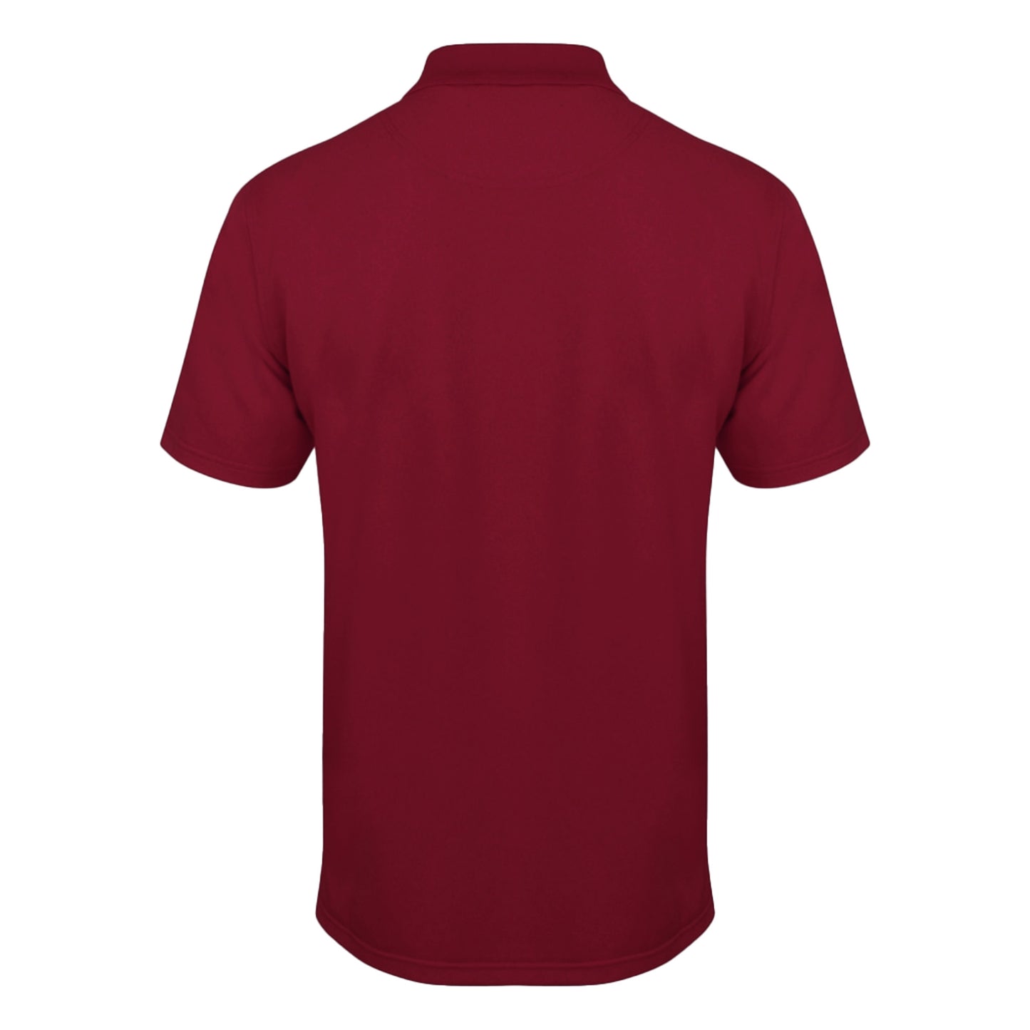 Burgundy - Back - Henbury Mens Coolplus® Pique Polo Shirt
